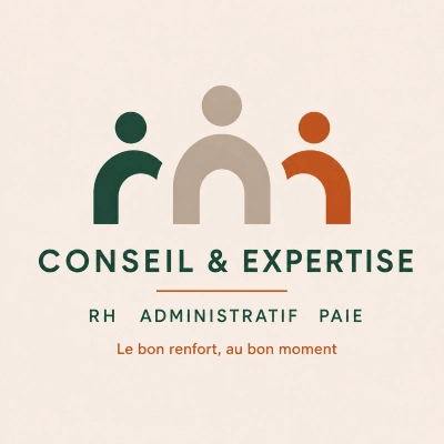 Logo Conseil & Expertise RH – Laura Limouzin, conseil en ressources humaines, administration du personnel et paie.